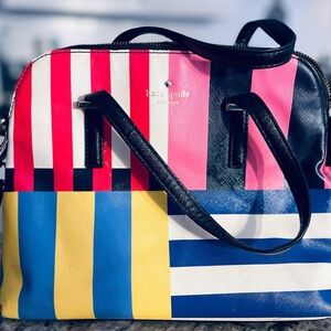 Kate Spade Colorful Striped Shoulder Bag
